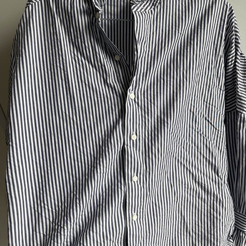 Alex Mill Striped Blue and White Shirt - Picture 6 of 7